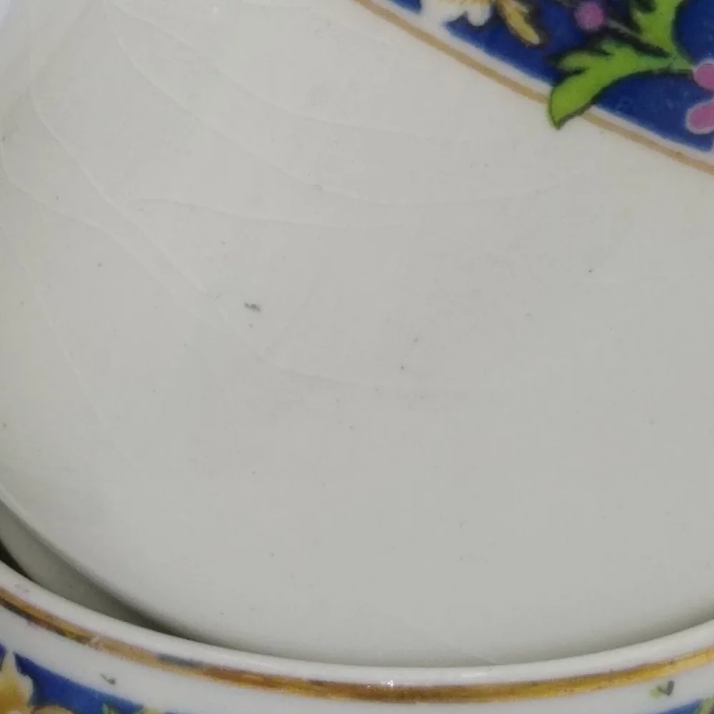 Johnson Brothers Oakworth Demitasse Gilt Gold Floral Tea Cups Set 4 Antique Vtg
